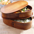 Double Layer Japanese Wooden Bento box